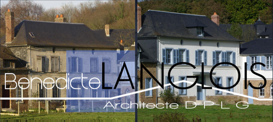 Rénovation d'un ensemble immobilier label fondation du patrimoine par l'architecte benedicte Langlois en haute normandie