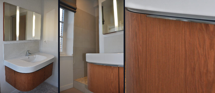 architecture intérieure pour une salle de bain dans une maison traditionnelle