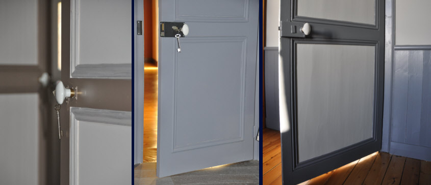 jeux de couleur en architecture intérieure dans une maison près de rouen