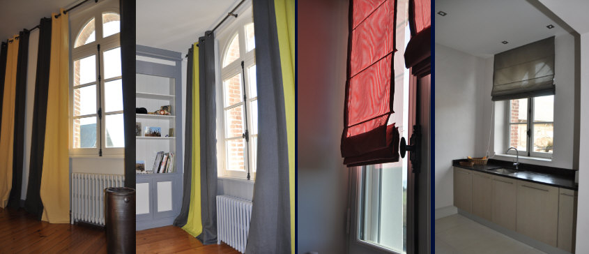 Mobilier et décoration sur mesure dans cette maison ancienne aux alentours de rouen