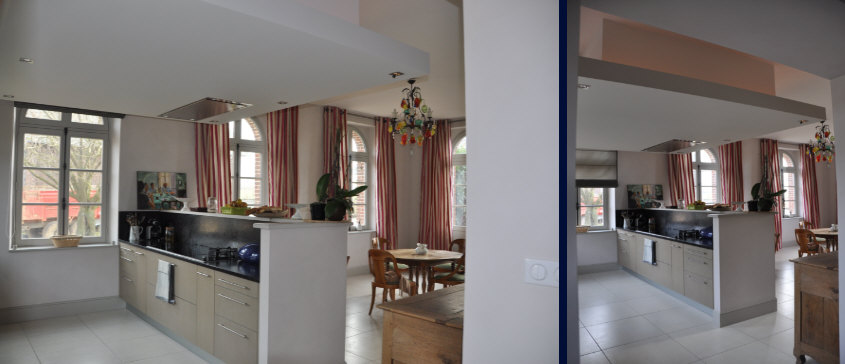 Bénédicte Langlois a repensé cette demeure afin qu’elle réponde au mieux aux nécessités fonctionnelles et aux volontés spatiales, au côté pratique et à la dimension esthétique. Elle a créé un espace qui suscite l’émotion.