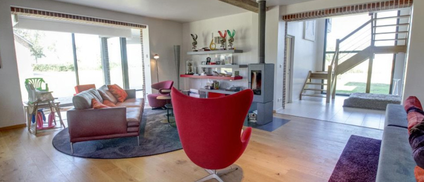 Salon contemporain design  par Bénédicte Langlois