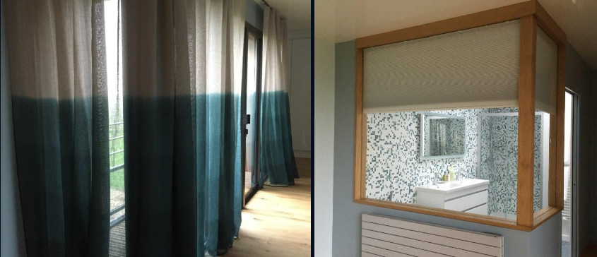 Suite parentale avec salle de bain à l'étage. Douceur & élégance des couleurs aux tons pastels à rouen