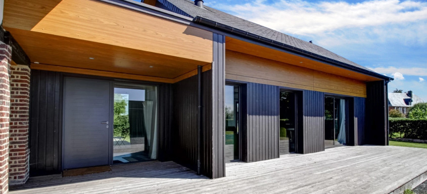 Création d'une maison d'amis dans la campagne de Rouen par l'architecte Bénédicte Langlois