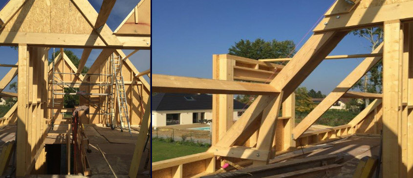 Maison en bois d'inspiration contemporaine dans les environs de Rouen