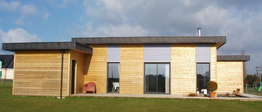 Construction contemporaine dans la région de Rouen