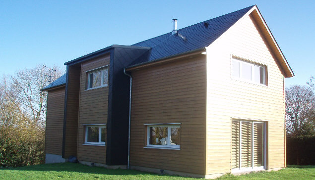 maison bois à petit budget dans les environs de Rouen