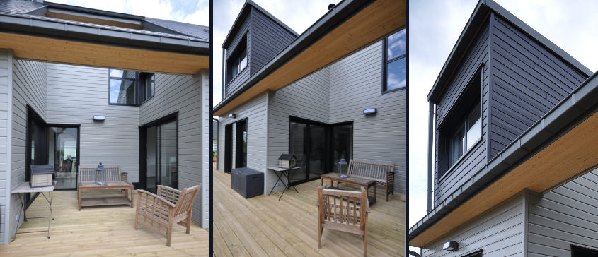 Maison en bois d'inspiration contemporaine dans les environs de Rouen