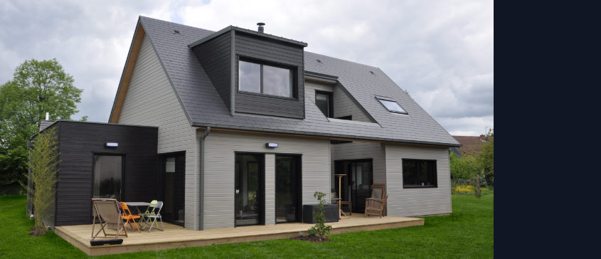 Maison familliale à ossature bois dans les environs de Rouen