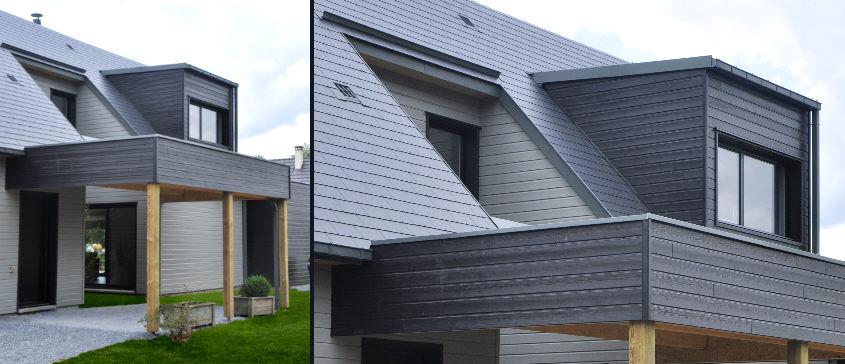 Construction contemporaine dans la région de Rouen