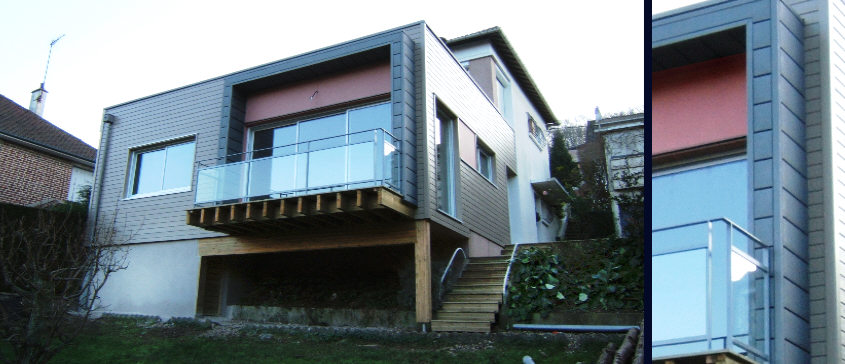 création d'une extension à ossature bois à rouen en normandie