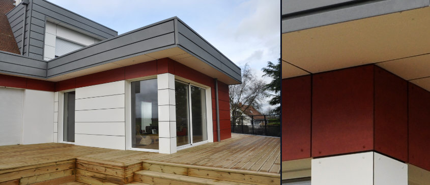 Extension en ossature bois sur pavillon des années 1970 à rouen