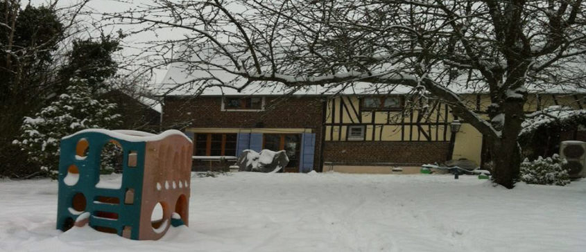 Maison contemporaine en bois la région de Rouen