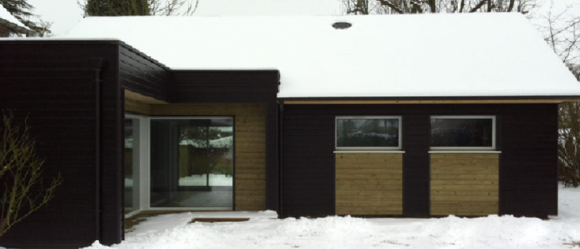 Maison en bois d'inspiration contemporaine dans les environs de Rouen