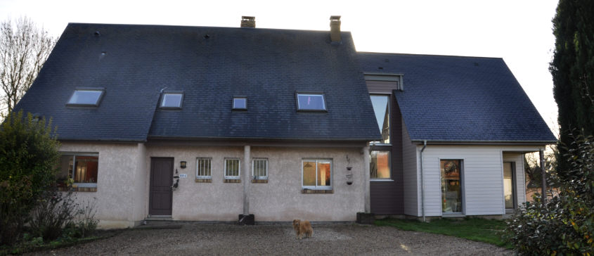 Construction contemporaine dans la région de Rouen