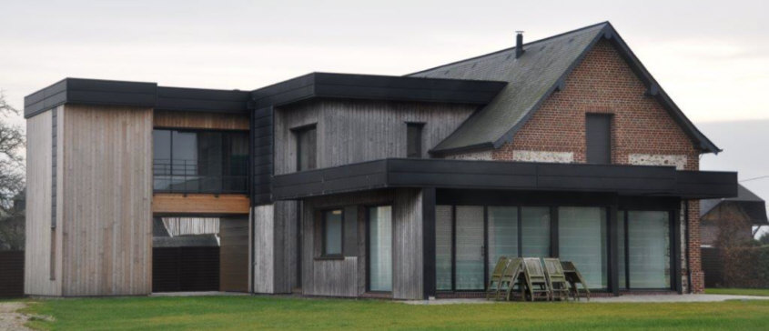 Maison familliale à ossature bois dans les environs de Rouen