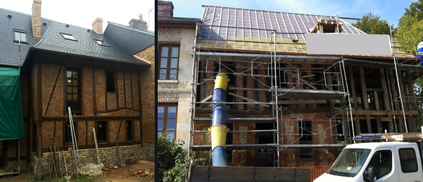Rénovation d'un batiment du 17ème siecle au environs de rouen