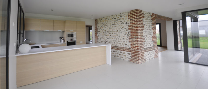 magnifique restauration contemporaine à partir d'une étable des environs de Rouen